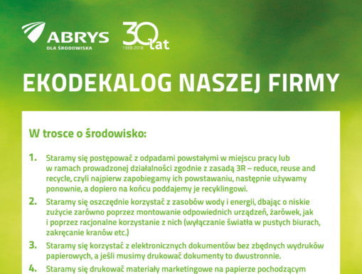 Promujemy EKOdekalog w firmach!
